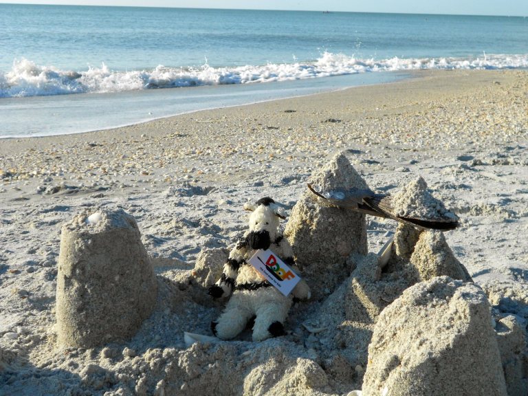 Here's the sandcastle that Julia's story built!